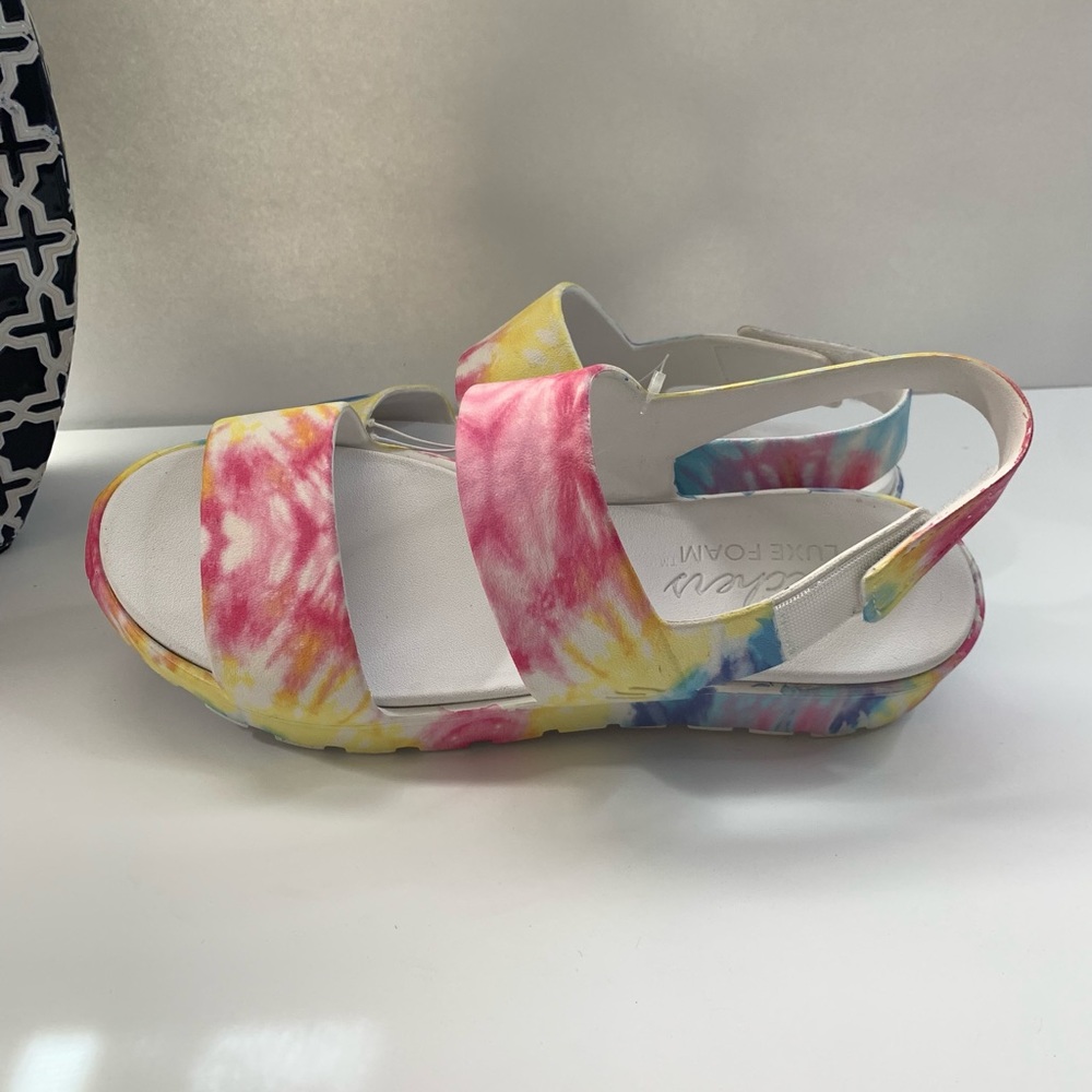 Skechers Foamies women’s sandals Tie Dye multi color size 10 - Picture 9 of 16